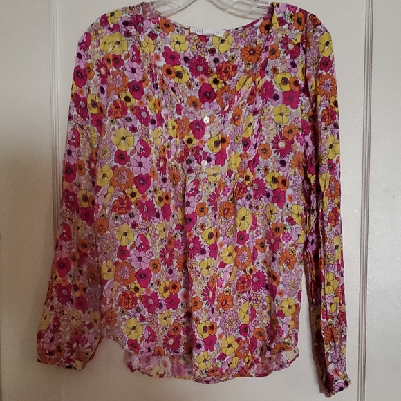 Jane and Delancey Tops - Retro Floral Top